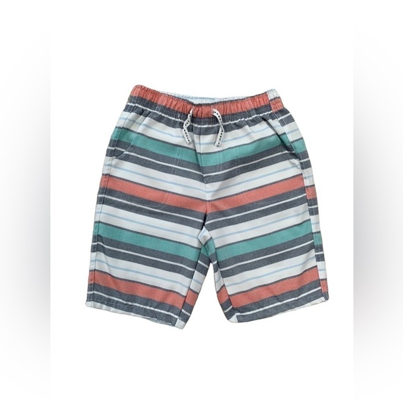 Nautica Size 5 Elastic Waist Quick-Dri Striped Shorts - Picture 1 of 4